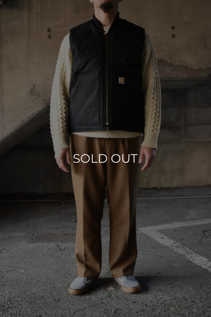 画像15: [NEW] Carhartt V01 firm duck insulated rib collar vest [BLACK] (15)