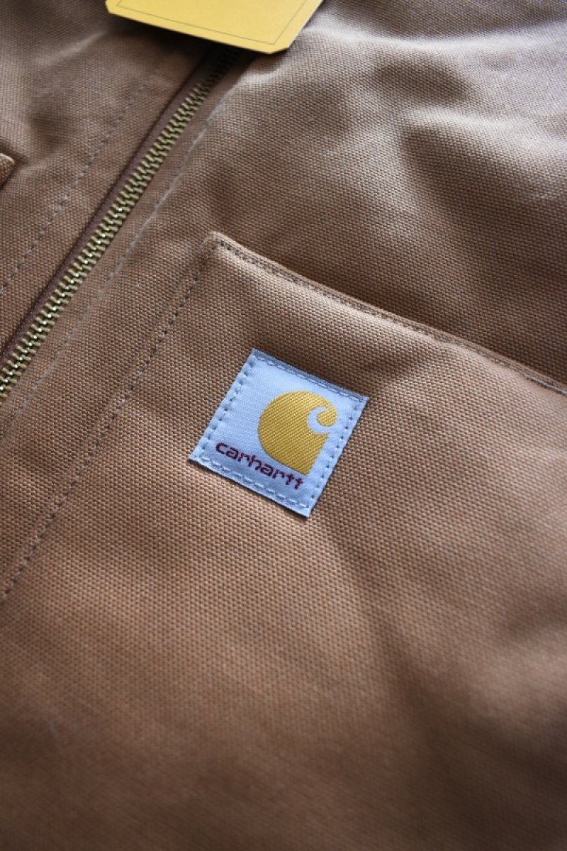 画像5: [NEW] Carhartt V01 firm duck insulated rib collar vest [BROWN] (5)