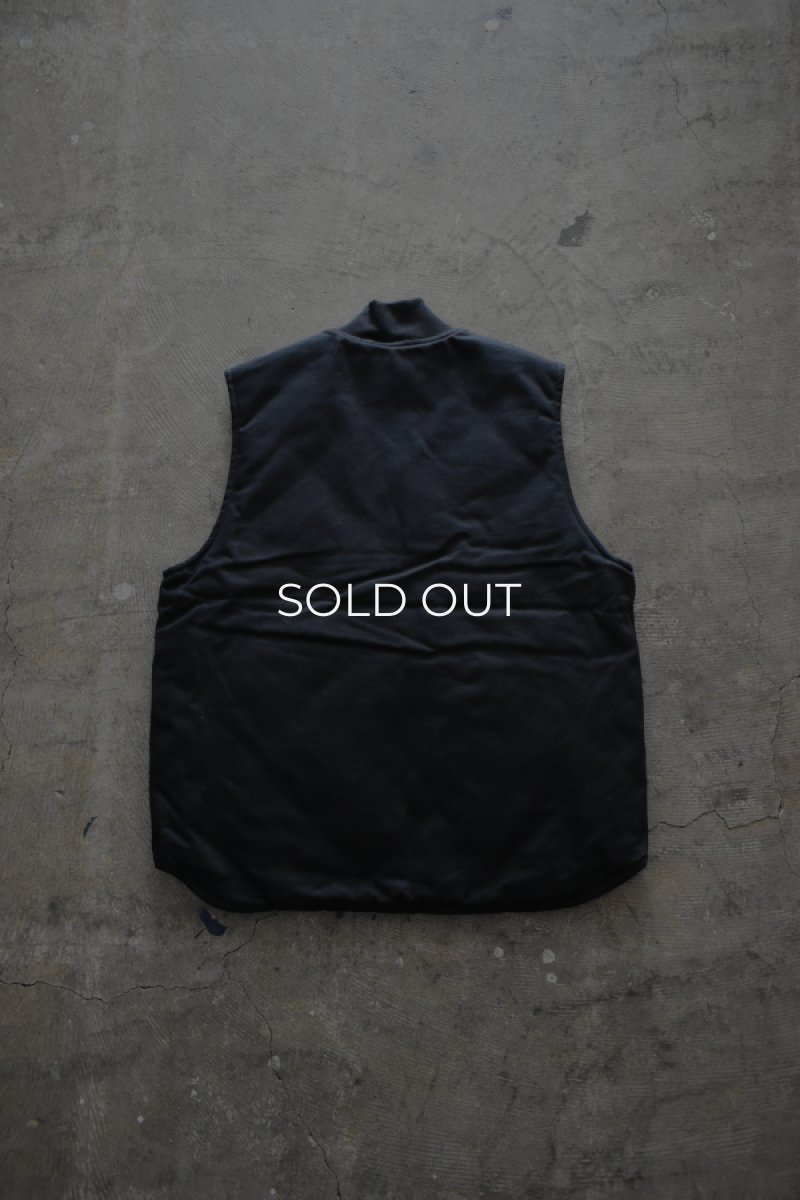 画像9: [NEW] Carhartt V01 firm duck insulated rib collar vest [BLACK] (9)