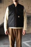 画像12: [NEW] Carhartt V01 firm duck insulated rib collar vest [BLACK] (12)