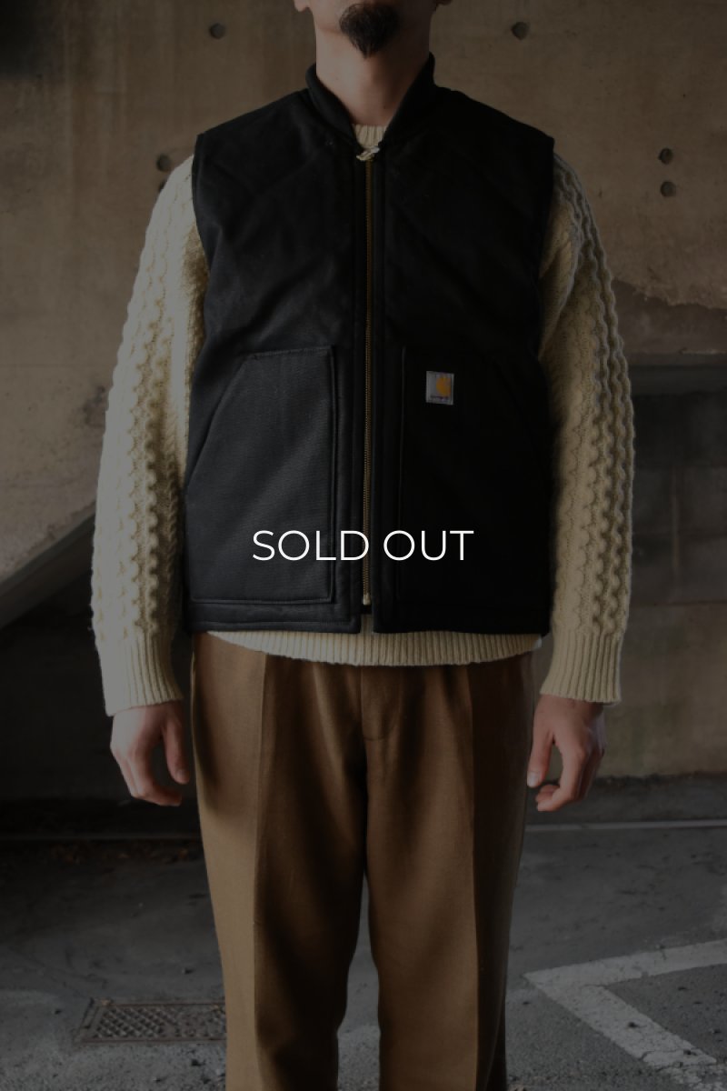 画像12: [NEW] Carhartt V01 firm duck insulated rib collar vest [BLACK] (12)