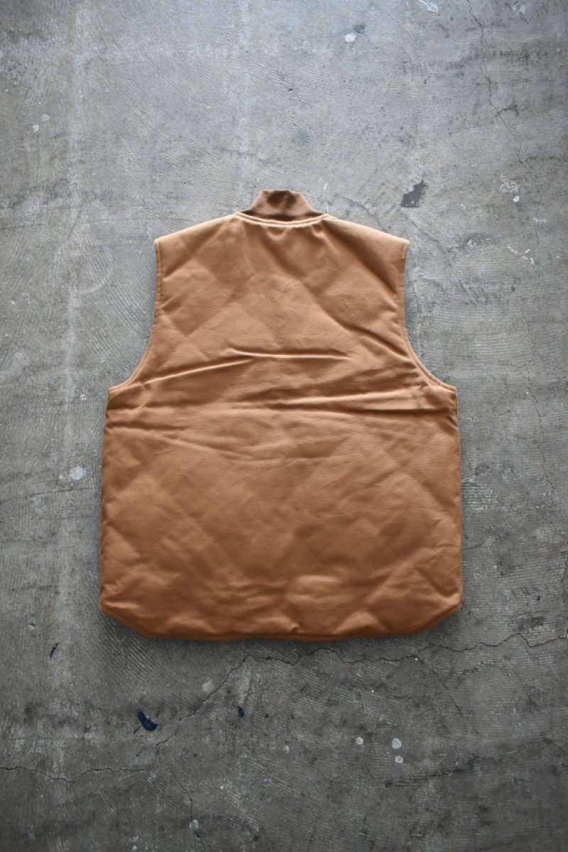 画像9: [NEW] Carhartt V01 firm duck insulated rib collar vest [BROWN] (9)