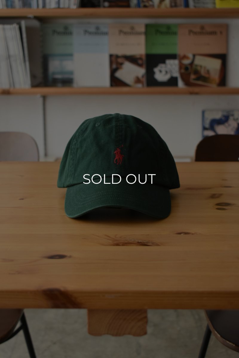 画像1: [NEW] POLO RALPH LAUREN cotton baseball 6 panel cap [GREEN]  (1)
