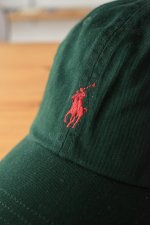 画像5: [NEW] POLO RALPH LAUREN cotton baseball 6 panel cap [GREEN]  (5)