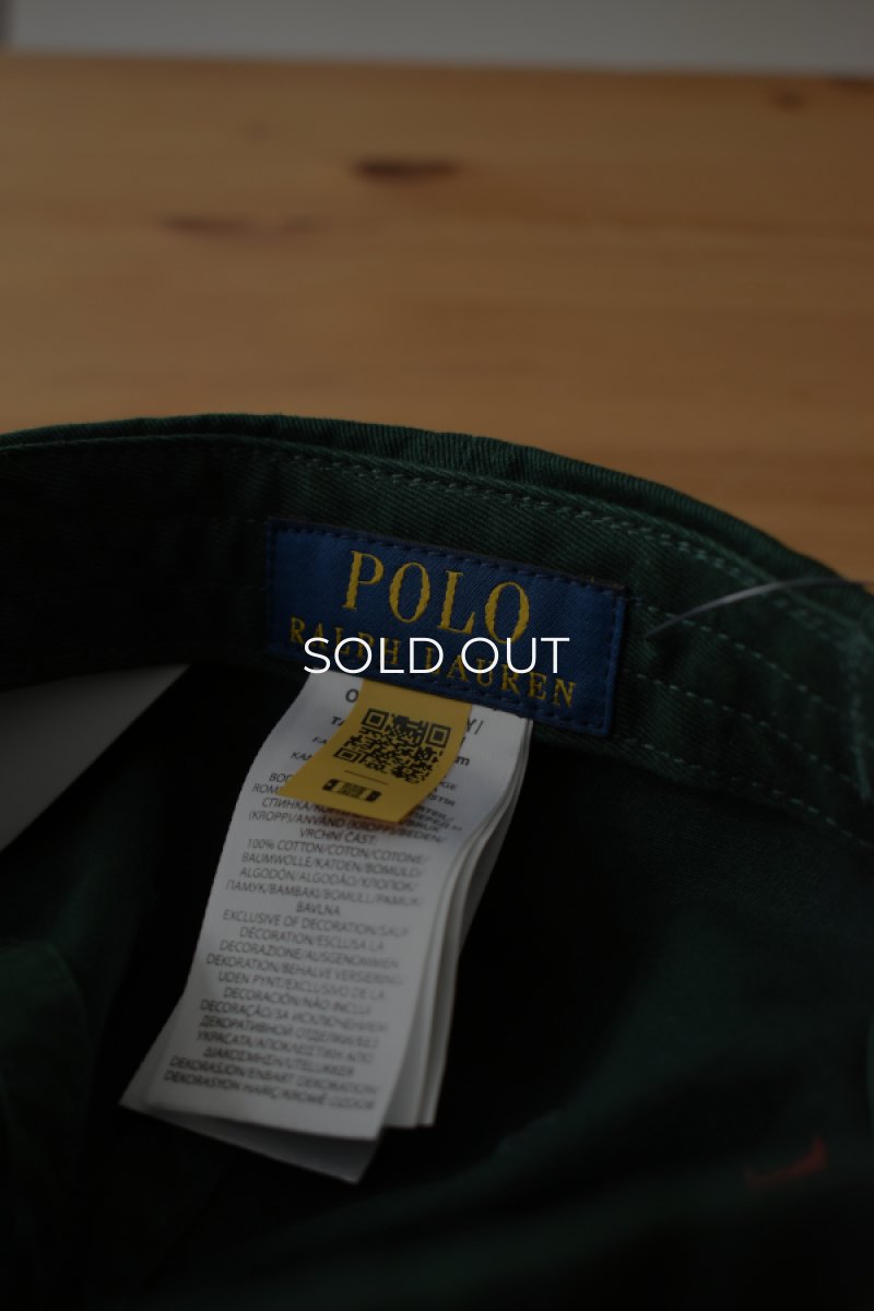 画像8: [NEW] POLO RALPH LAUREN cotton baseball 6 panel cap [GREEN]  (8)