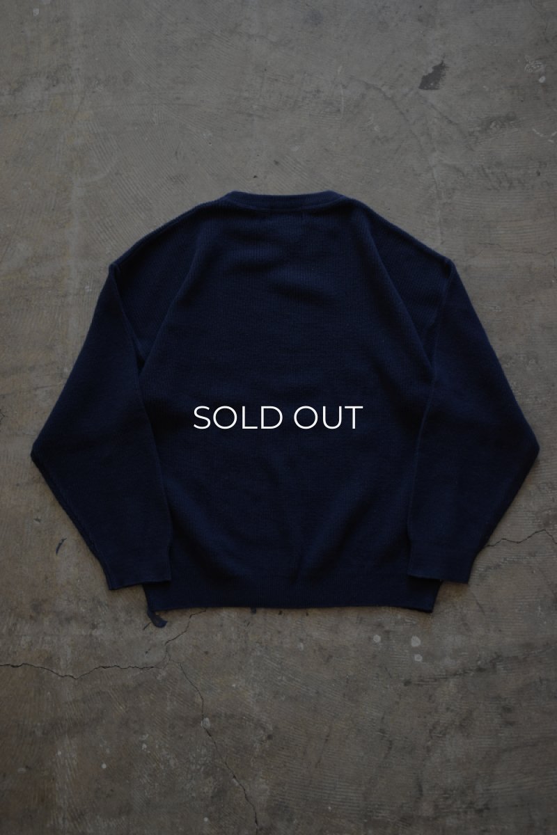 画像6: 90's Eddie Bauer cotton crew neck sweater -made in USA- (6)