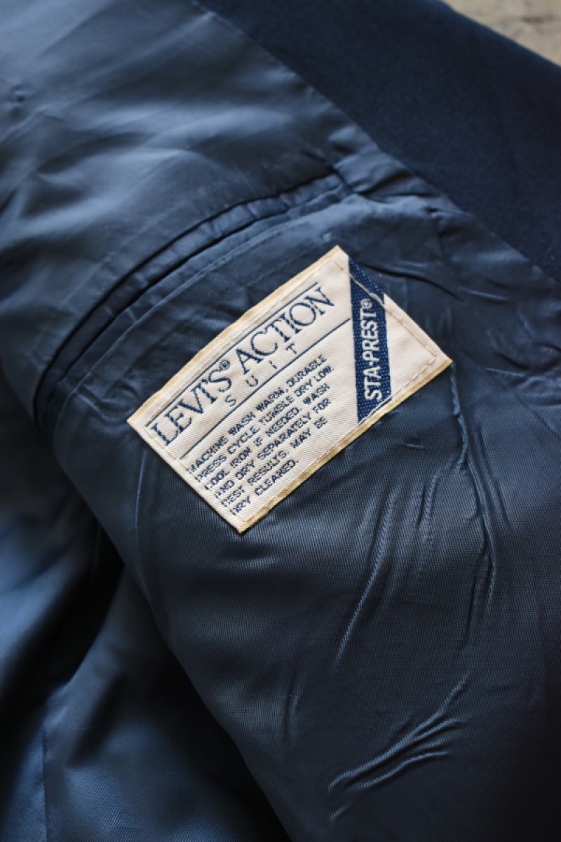 画像8: 70's LEVI’S ACCTION SUIT STA-PREST  navy blazer -made in USA- (8)