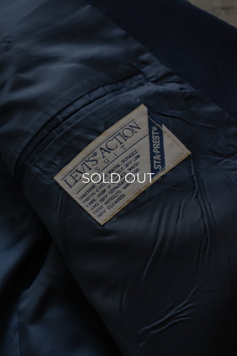 画像8: 70's LEVI’S ACCTION SUIT STA-PREST  navy blazer -made in USA- (8)