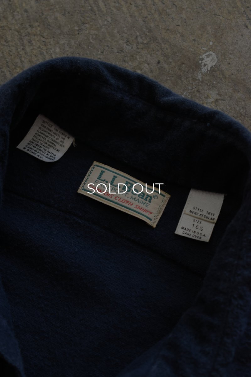 画像5: 80's L.L.Bean chamois cloth shirt -made in USA- (5)