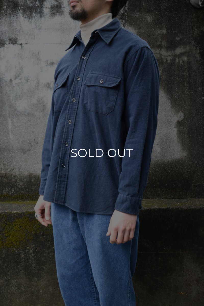 画像9: 80's L.L.Bean chamois cloth shirt -made in USA- (9)