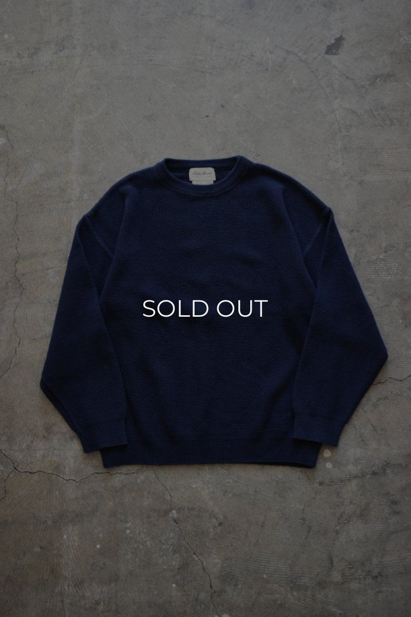 画像1: 90's Eddie Bauer cotton crew neck sweater -made in USA- (1)