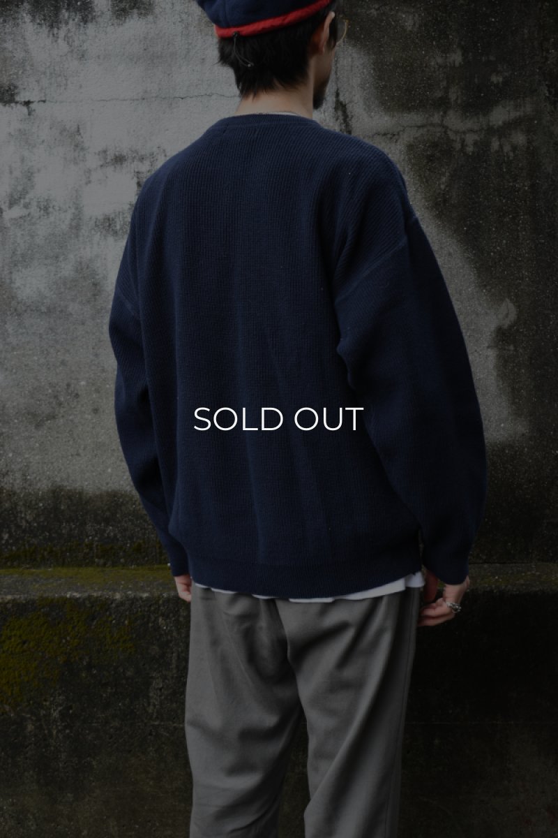 画像11: 90's Eddie Bauer cotton crew neck sweater -made in USA- (11)