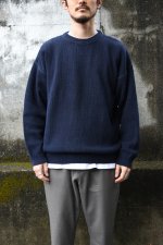 画像9: 90's Eddie Bauer cotton crew neck sweater -made in USA- (9)