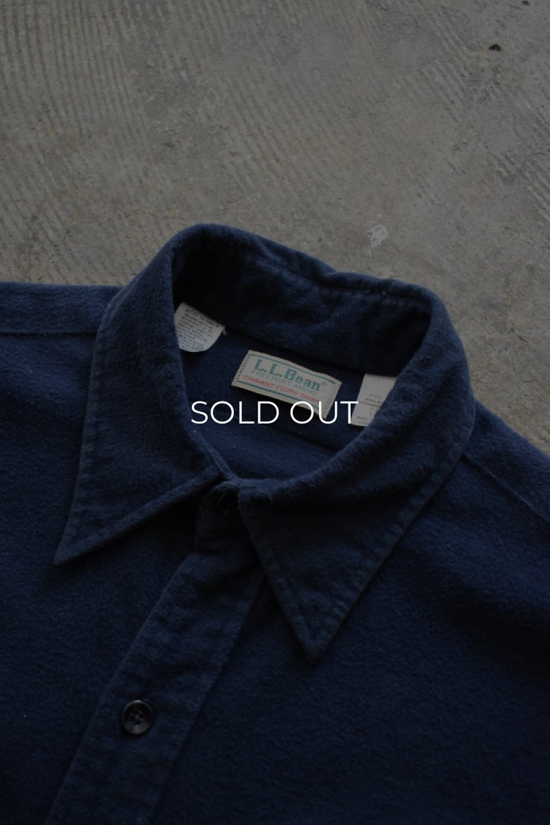 画像2: 80's L.L.Bean chamois cloth shirt -made in USA- (2)