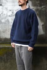 画像10: 90's Eddie Bauer cotton crew neck sweater -made in USA- (10)