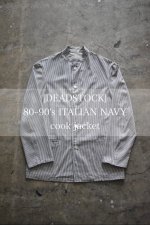 画像1: [DEADSTOCK] 80~90's ITALIAN NAVY cook jacket (1)