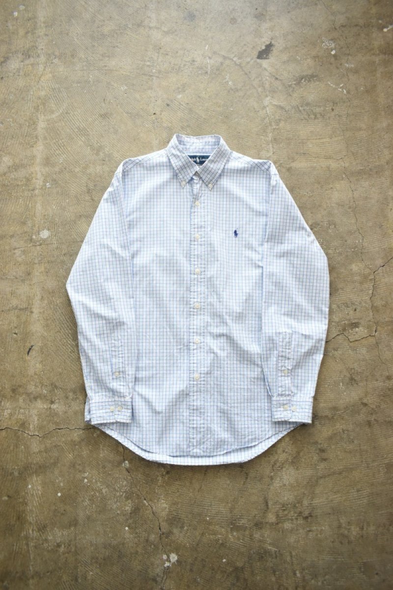 画像1: Ralph Lauren check BD shirt (1)