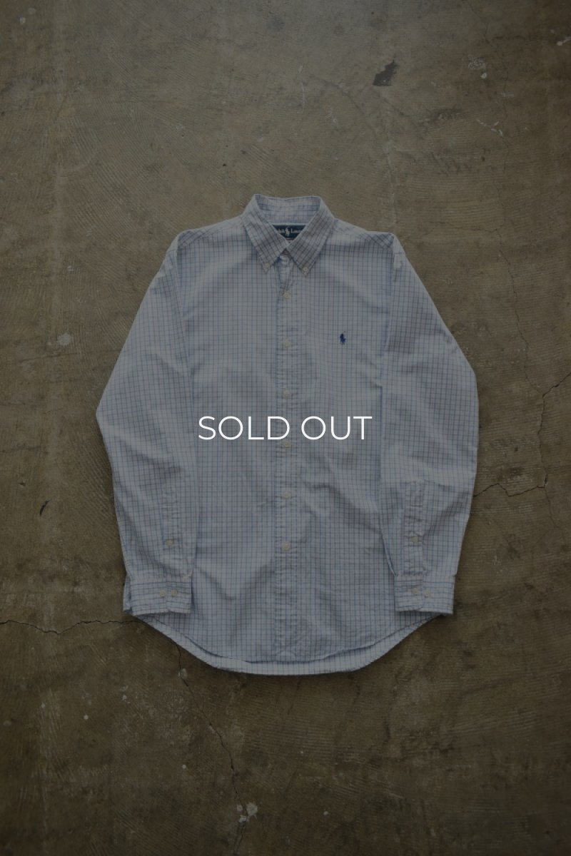 画像1: Ralph Lauren check BD shirt (1)