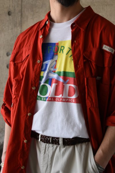 画像1: 90's FRUIT OF THE LOOM S/S print tee