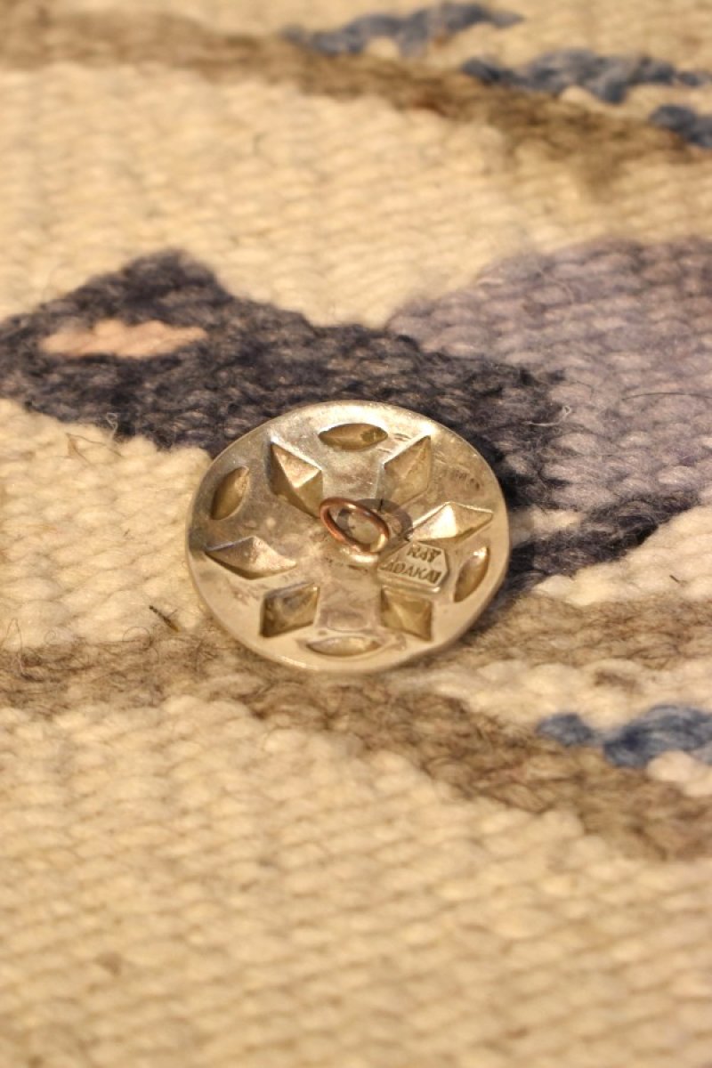 画像3: Indian Jewelry Navajo silver concho "RAY ADAKAI" (3)