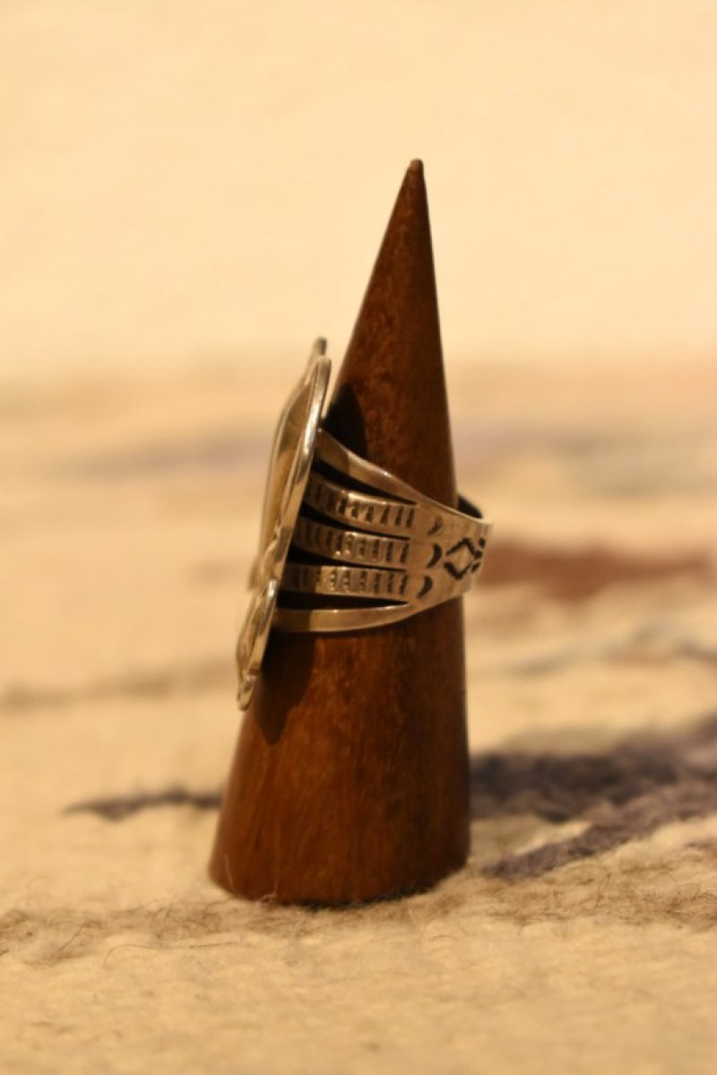 画像3: Indian Jewelry Navajo silver ring "RAY ADAKAI" (3)