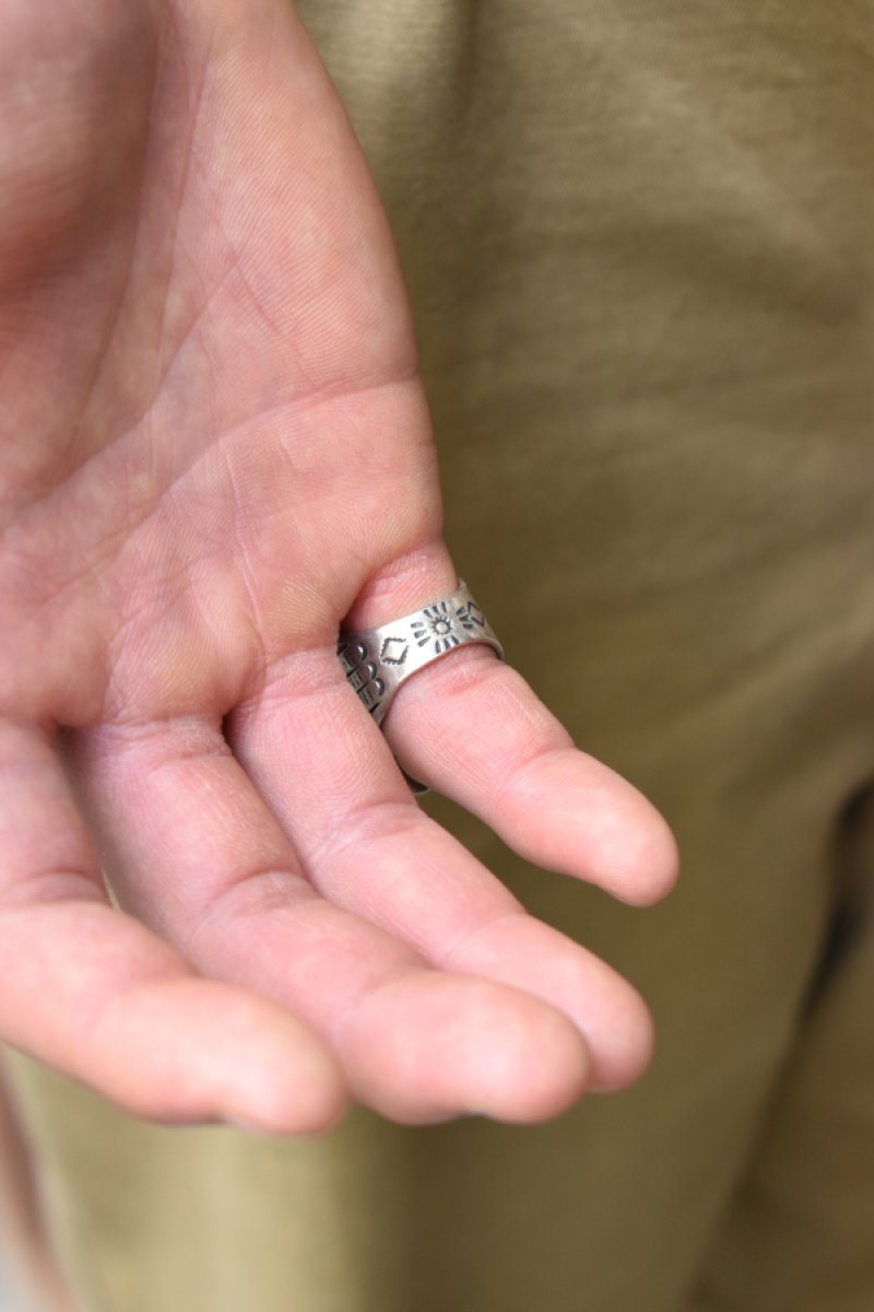 画像10: Indian Jewelry Navajo silver ring "RAY ADAKAI" (10)