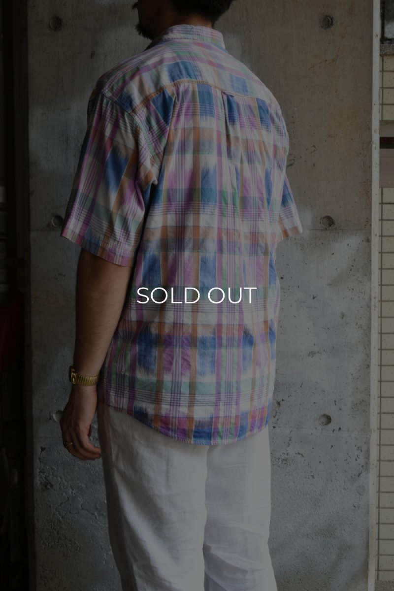 画像3: 80's Eddie Bauer S/S check shirt -made in INDIA- (3)