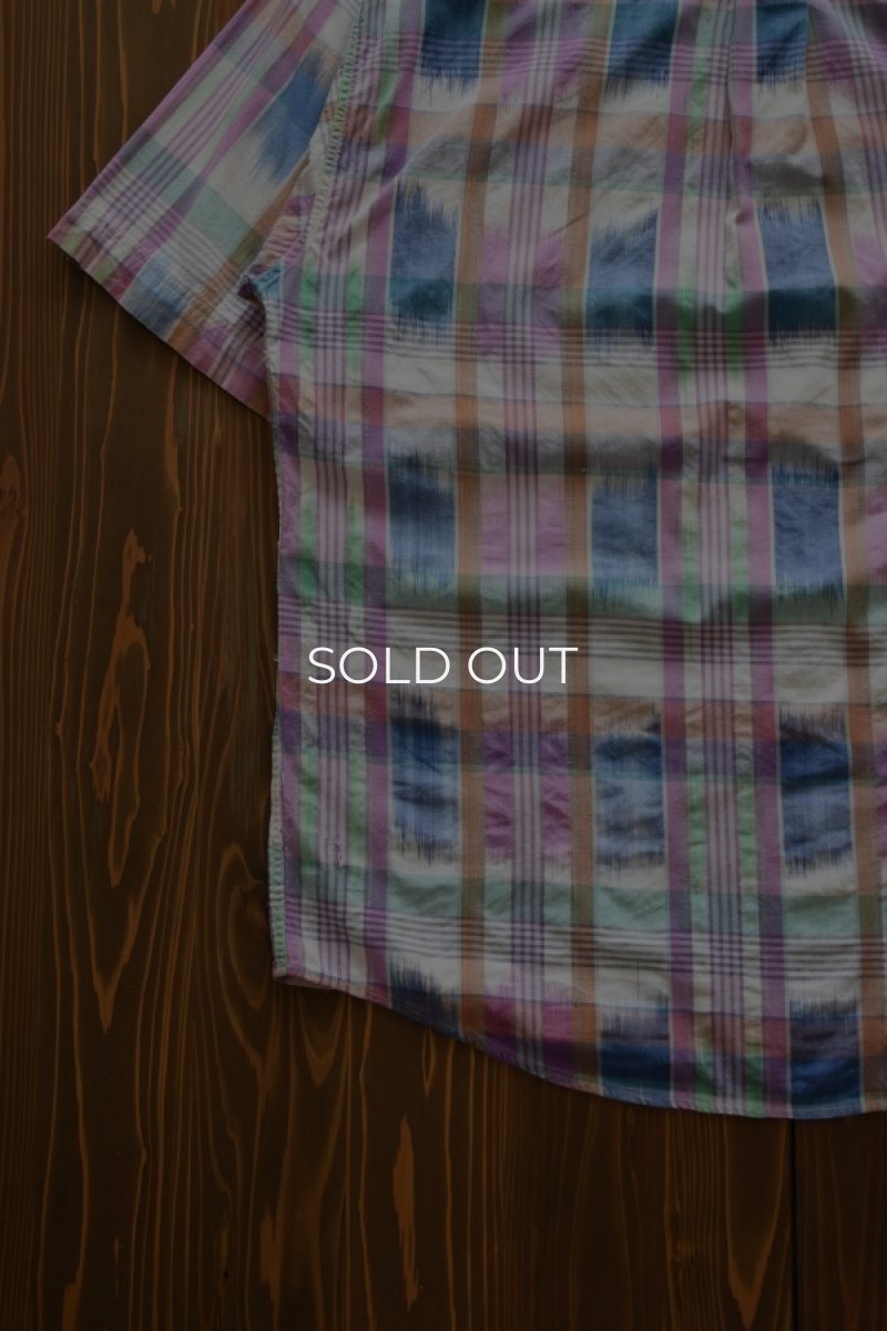 画像16: 80's Eddie Bauer S/S check shirt -made in INDIA- (16)