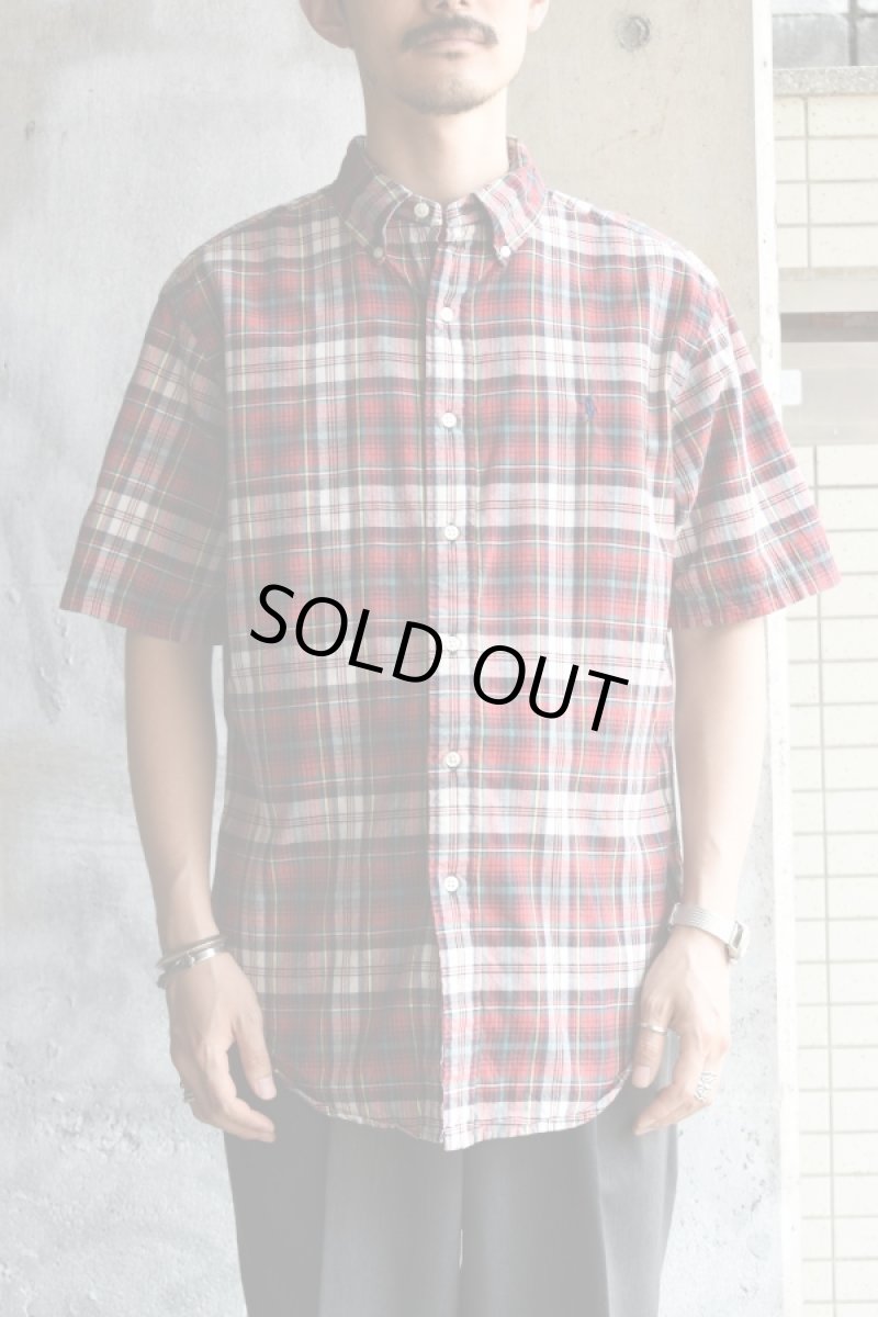 画像1: Ralph Lauren S/S check BD shirt -made in INDIA- (1)