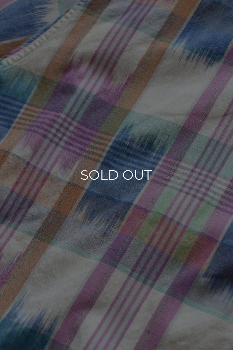 画像13: 80's Eddie Bauer S/S check shirt -made in INDIA- (13)