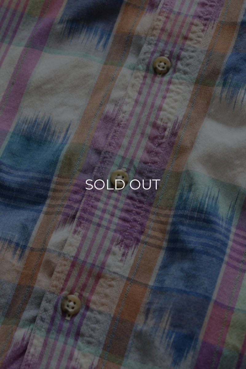 画像12: 80's Eddie Bauer S/S check shirt -made in INDIA- (12)