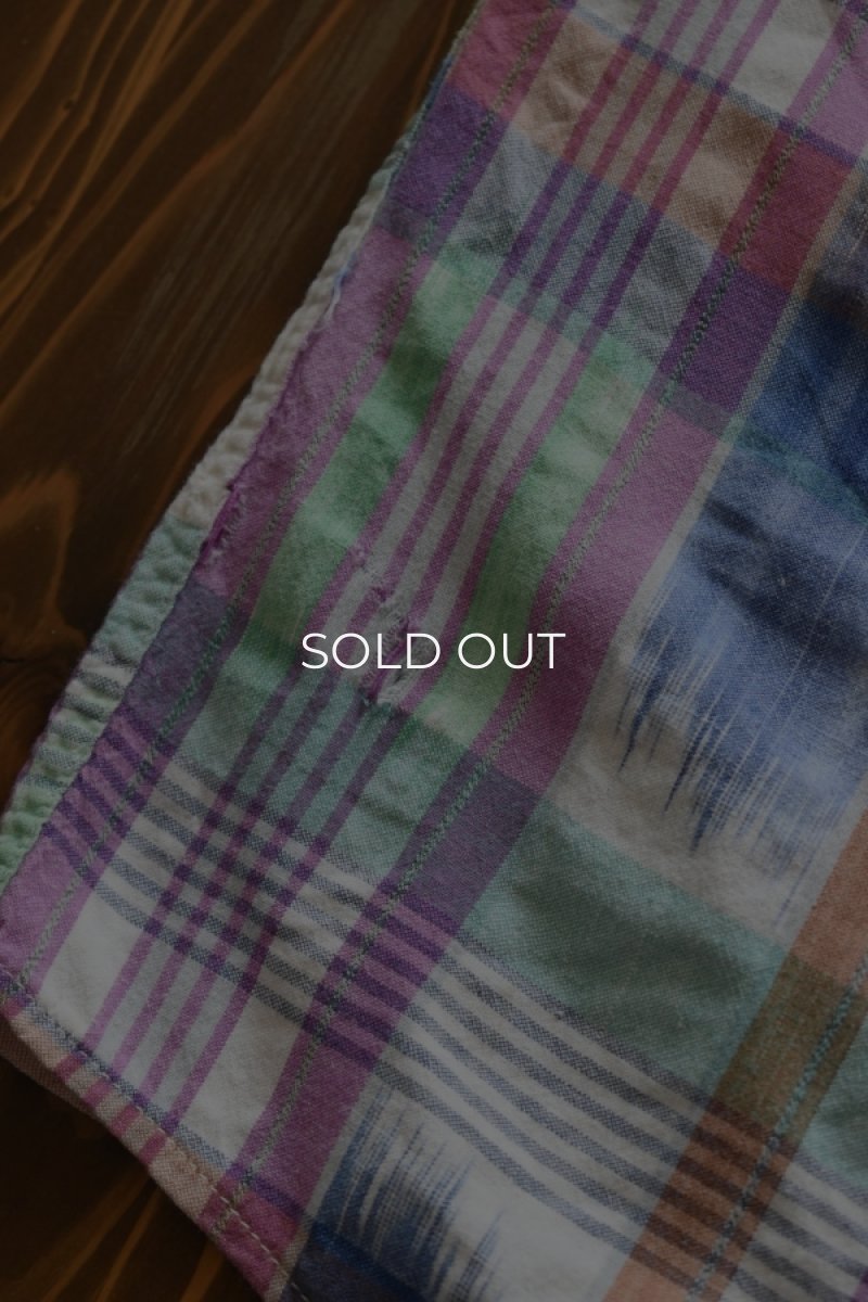 画像18: 80's Eddie Bauer S/S check shirt -made in INDIA- (18)