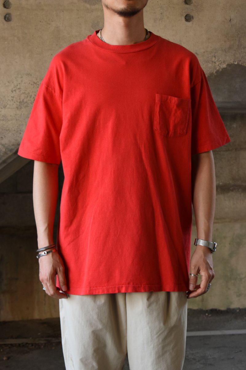 画像1: 80's HANES S/S  pocket tee -made in USA- (1)