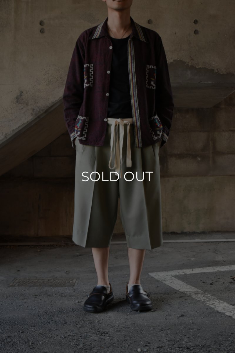 画像4: 〚TEXTURES〛 3/4 wide slacks (4)