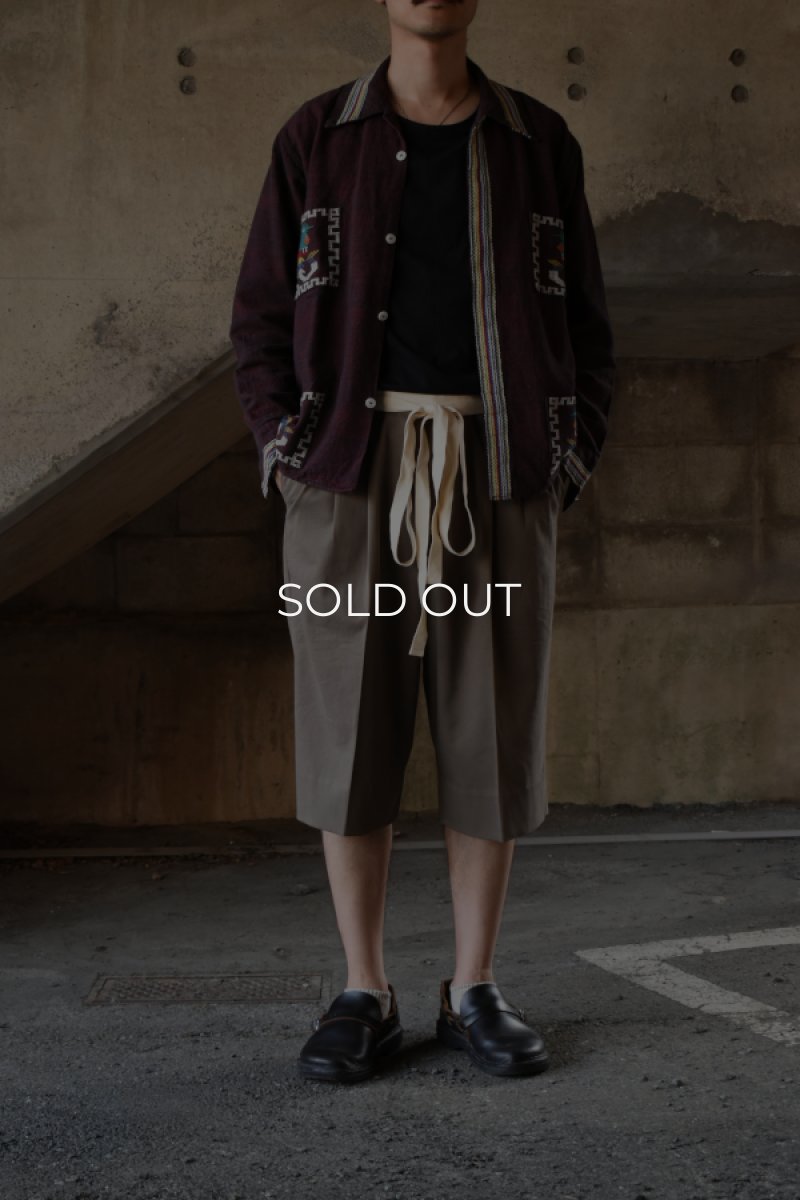 画像4: 〚TEXTURES〛 3/4 wide slacks (4)