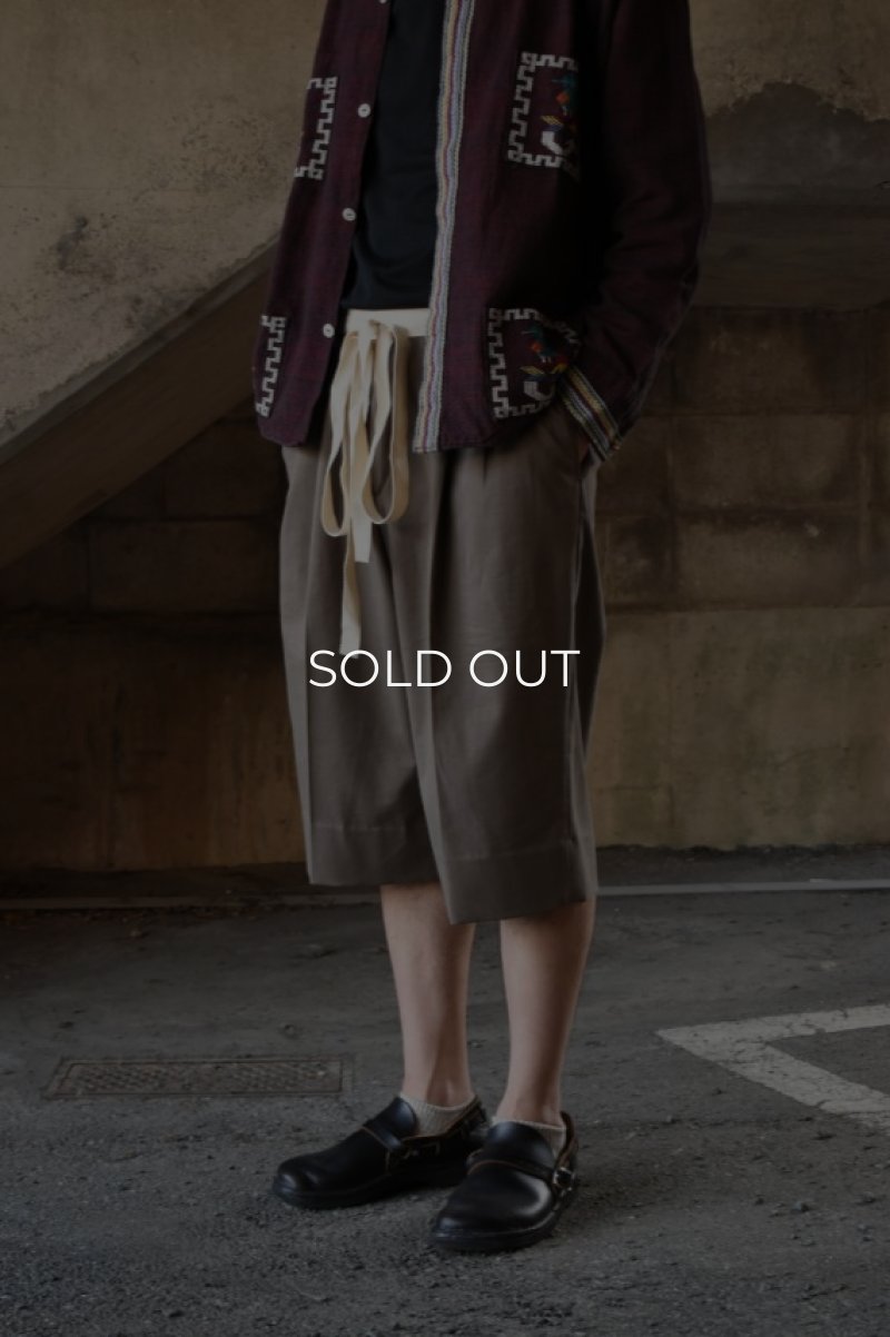 画像2: 〚TEXTURES〛 3/4 wide slacks (2)