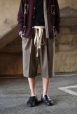 画像1: 〚TEXTURES〛 3/4 wide slacks (1)