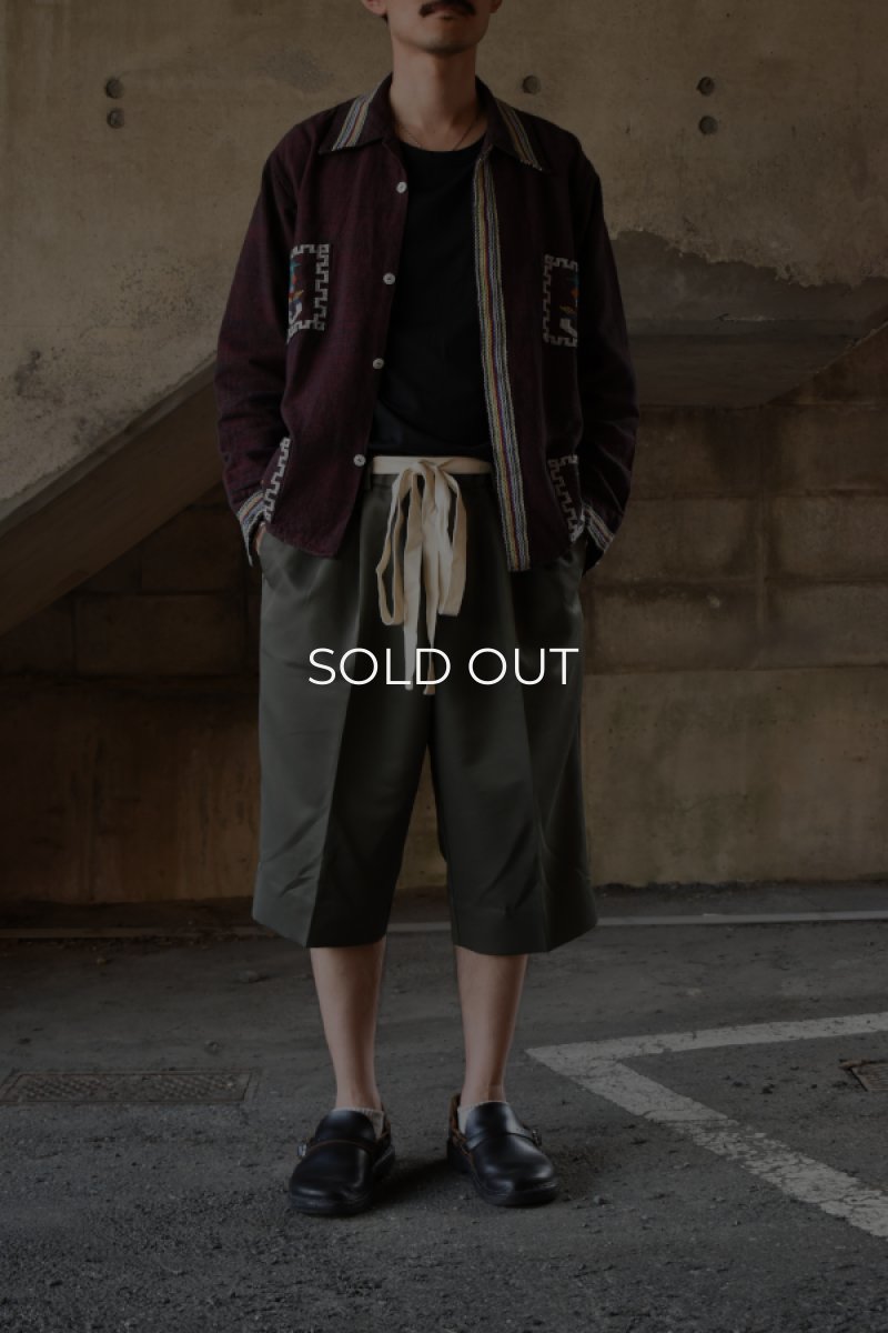 画像4: 〚TEXTURES〛 3/4 wide slacks (4)