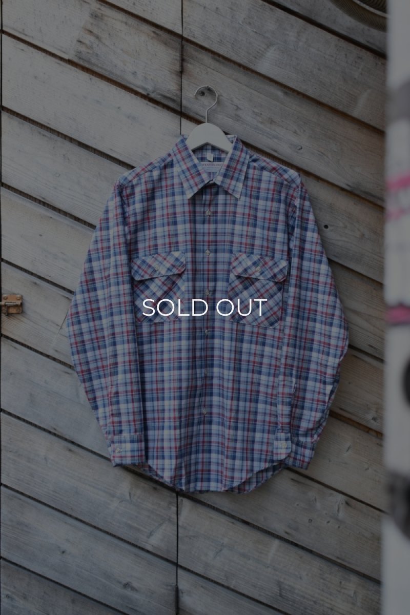 画像1: [NOS] 70-80’s VAN HEUSEN L/S check shirt (1)