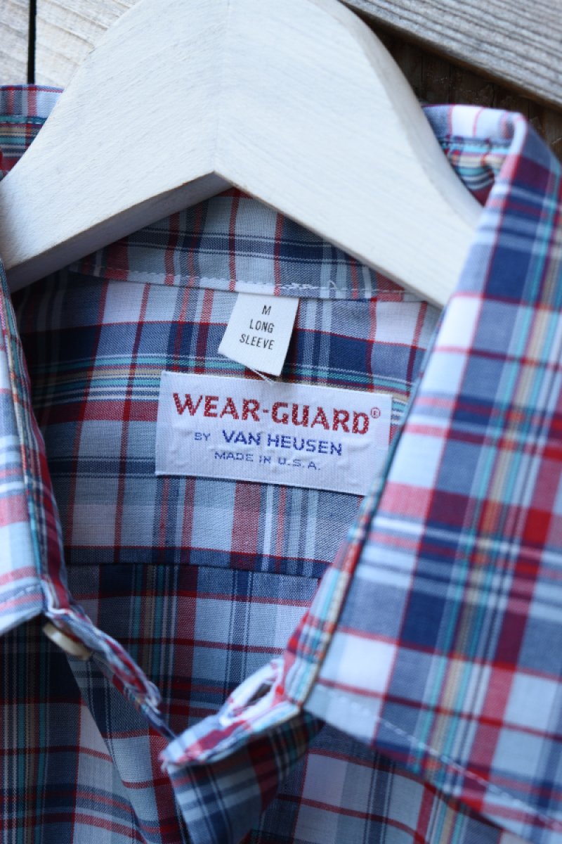画像6: [NOS] 70-80’s VAN HEUSEN L/S check shirt (6)