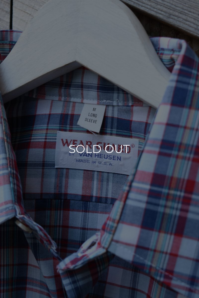 画像6: [NOS] 70-80’s VAN HEUSEN L/S check shirt (6)