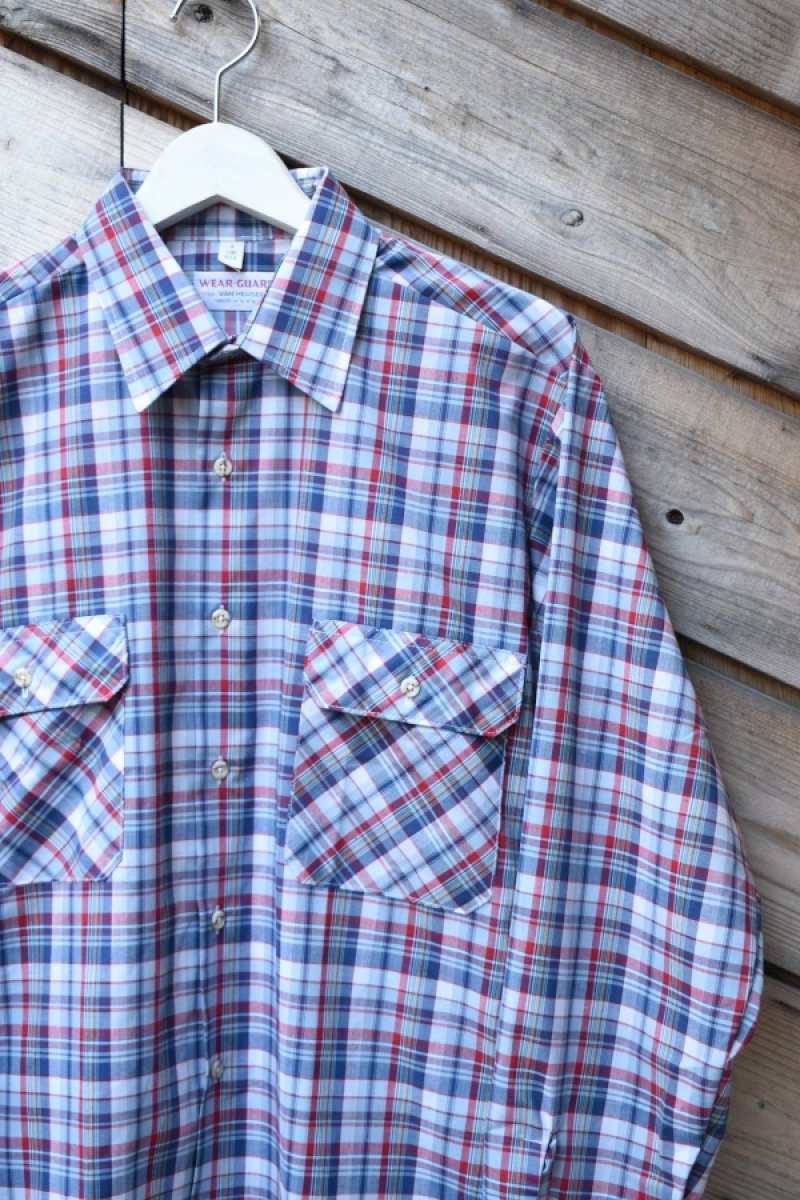 画像2: [NOS] 70-80’s VAN HEUSEN L/S check shirt (2)