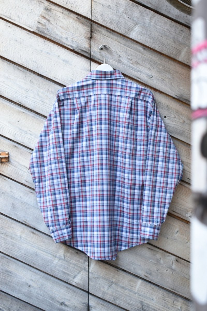 画像7: [NOS] 70-80’s VAN HEUSEN L/S check shirt (7)