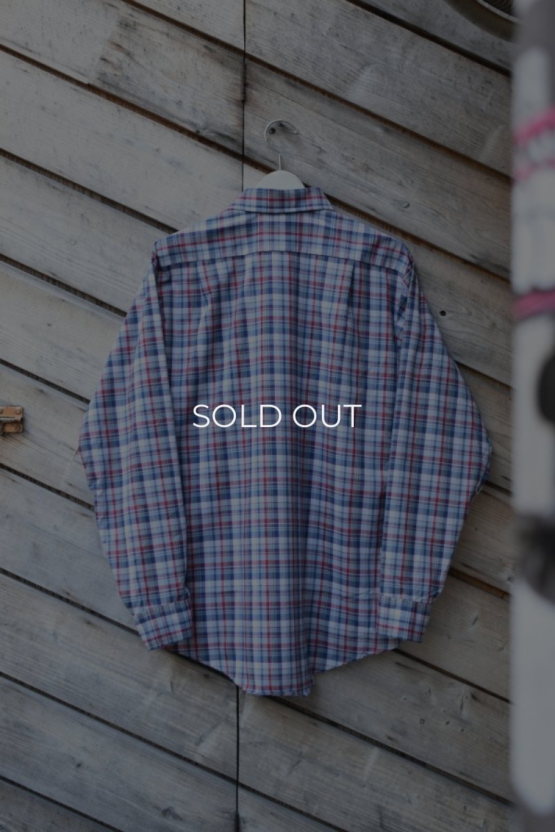 画像7: [NOS] 70-80’s VAN HEUSEN L/S check shirt (7)