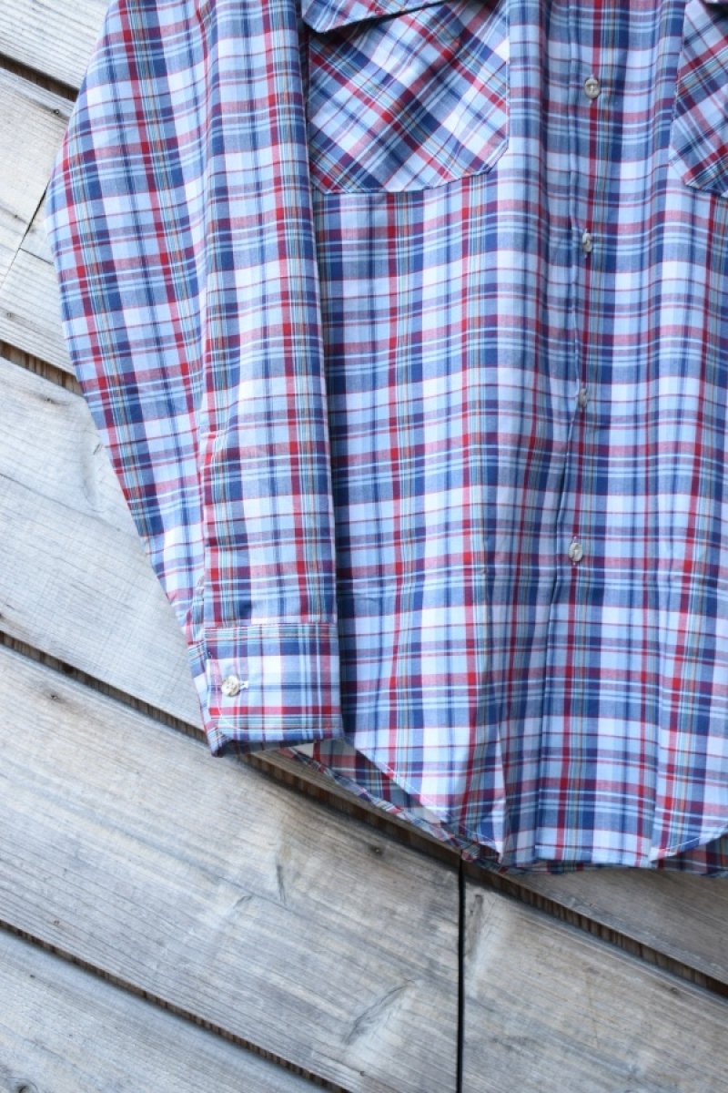 画像3: [NOS] 70-80’s VAN HEUSEN L/S check shirt (3)