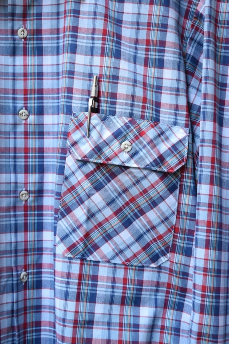 画像4: [NOS] 70-80’s VAN HEUSEN L/S check shirt (4)