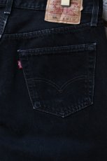 画像10: 90's Levi's 501 black denim pants -MADE IN USA- (10)