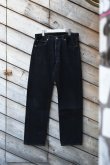 画像1: 90's Levi's 501 black denim pants -MADE IN USA- (1)