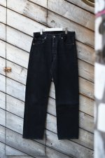 画像1: 90's Levi's 501 black denim pants -MADE IN USA- (1)