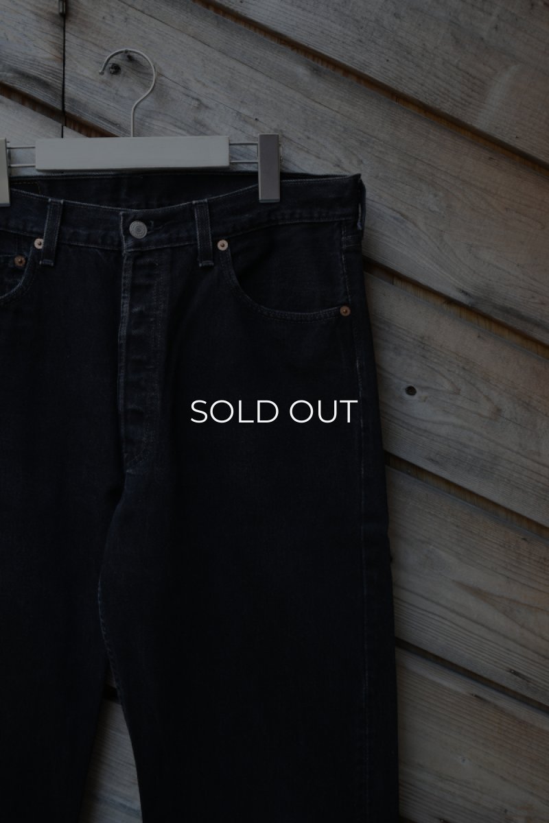 画像2: 90's Levi's 501 black denim pants -MADE IN USA- (2)
